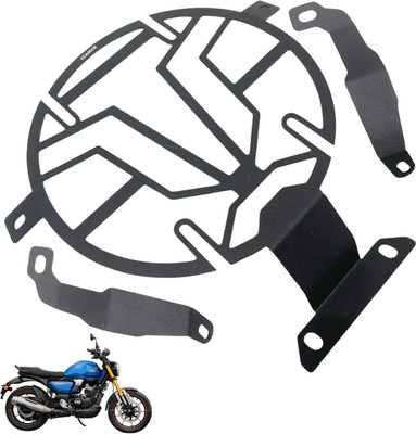 OZANGO Bike Good Heavy Metal Front Head light Grill / Jaali for Ronin Bike Headlight Grill(Black)
