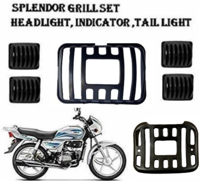 Samite Splendor Pro Headlight, Tail Light Indicators Black Plastic Grill Covers Bike Headlight Grill(Black)