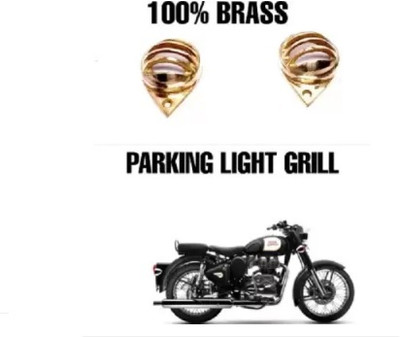 Golden Fox 03 Parking Light Cover Brass for RE Bike Headlight Grill(Gold)