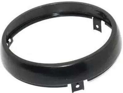 Golden Fox Black Headlight Outer Ring Rim for Royal Enfield Meteor 350 Bike Headlight Grill(Black)