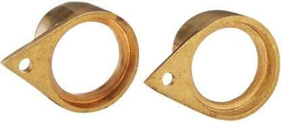 Golden Fox 02 Brass Bullet Parking Light Grill Pilot lit Bike Headlight Grill(Gold)