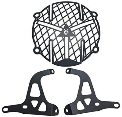 HIMOTORS HIMALAYAN BS3/4 BLACK Bike Headlight Grill(Black)