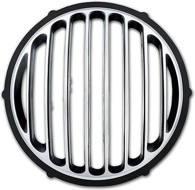 Golden Fox Metal Front Headlight Grill Compatible with Classic, Standard and Electra Bike Headlight Grill(Black)