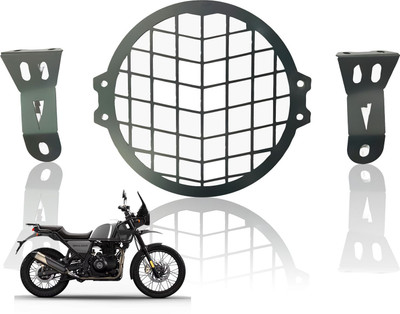 Moto Genius Front Headlight Grill Guard for RE Himalayan (Straight Grill) Bike Headlight Grill(Black)