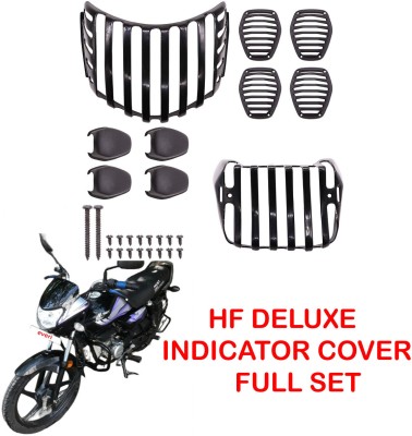 CHINKI TRADERS GRILL SET HF DELUX BIKE UNIQUE LOOK Bike Headlight Grill(Black)