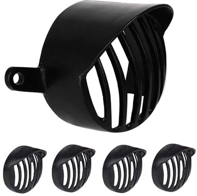 Ramanta Classic Back/Tail Indicator Grills, Compatible BS - 4/6 with Model Year 2021 Bike Headlight Grill(Black)