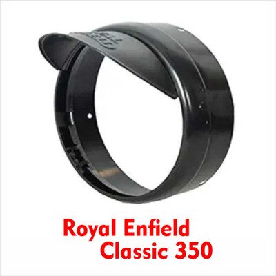 PM Enterprises Headlight Ring For Royal Enfield CLASSIC 350 Bike Headlight Grill(Black)