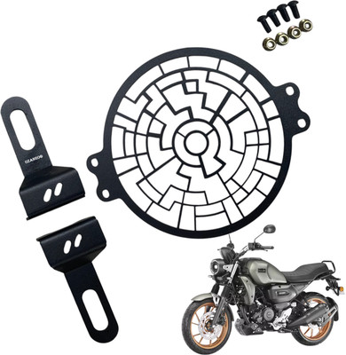 OZANGO Bike 6 Top 1 Metal Front Head Light Grill / Jaali For FZ X Bike Headlight Grill(Black)