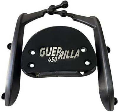 aqramax Guerrilla 450 Motorcycle Backrest alluminium made Bike Headlight Grill(Black)