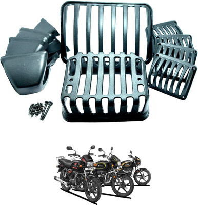 VPRS SplendorPlus Pro Cover Grill Jaali 1 SET Bike Headlight Grill Bike Headlight Grill(Black)