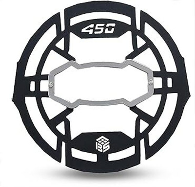 PM Enterprises Metal Headlight Frames Guard For Royal Enfield Himalayan 450 cc BS6 New Bike Headlight Grill(Black)