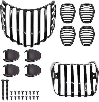 Golden Fox GF-01 Headlight, Indicator and Full Set of Taillight, for HF Deluxe Bike Headlight Grill(Black)