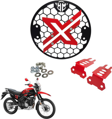 HIMOTORS Hero x pulse200 Bike x Pulse Bs4 Bs6 Bike Headlight Grill(Black, Red)