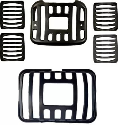 VPRS Hero Splendor Plus & Pro PVC Plastic Indicator (Set Of 6)Bike Headlight Grill Bike Headlight Grill(Black)
