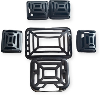 Naturalcreations Splendor New Design Grill Set Of 6 Bike Headlight Grill(Black)