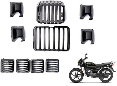 aksmit SPLENDOR GRILL SET PVC Bike Headlight Grill(Black)