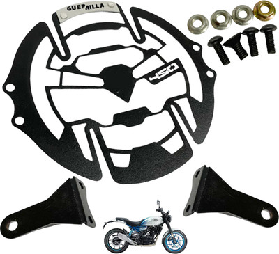 OZANGO Bike Premium Front Head light grill/ Jaali Black For RE Guerrilla 450 Bike Headlight Grill(Black)