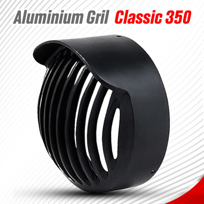 PM Enterprises Headlight ALUMINIUM Grill For (CLASSIC 350). Bike Headlight Grill(Black)