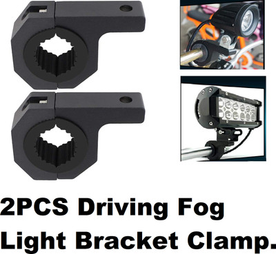 SRPHERE 2PCS LED Light Bar Horizontal Bar Clamp Mounting Kit Fit Bike Headlight Mount