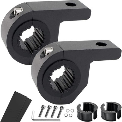 SRPHERE LED Light Horizontal Clamp Mounting Backet Kit Fit Pack Of 2 Bike Headlight Mount