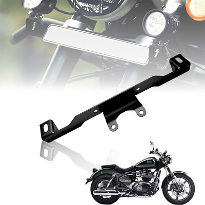 Moto Genius Fog Light Mount Bracket Set for Royal Enfield Super Meteor 650 Bike Headlight Mount