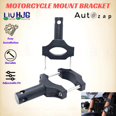 Autozap Aluminium Clamp for Fog Light/Headlight Mounting Bracket Bike Headlight Mount