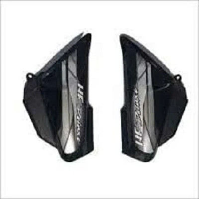 tawarentreprise Side Pane lFor HF Deluxe (Black/Silver) Bike Headlight Visor