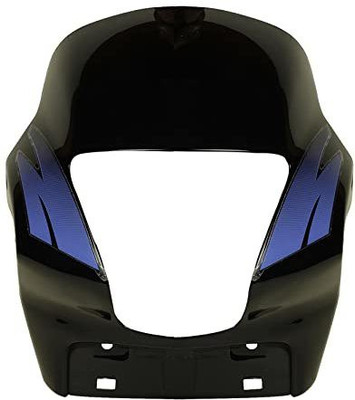 plutoauto Headlight Visor For Passion Plus (Black Blue) Bike Headlight Visor