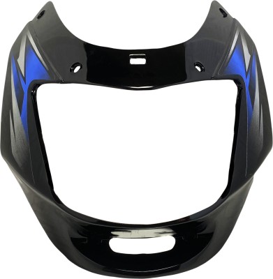Shri CT100 Black Blue Bike Headlight Visor