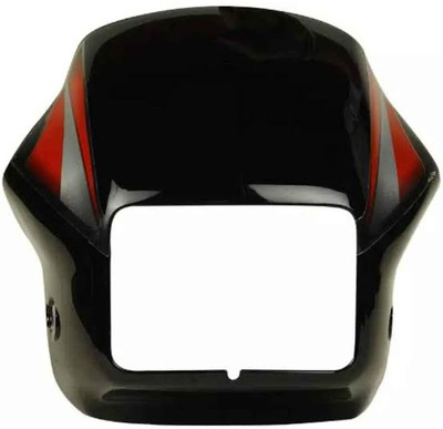 SP Shree Premium SPLENDOR PRO BLACK RED Bike Headlight Visor