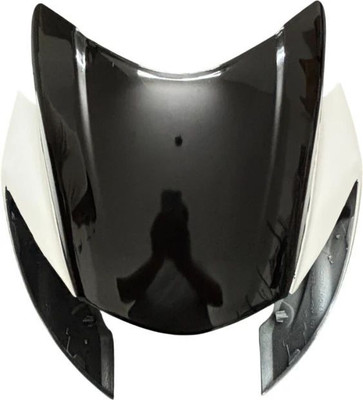plutoauto HeadLight Visor Compatible With Apache RTR 160/180 White Bike Headlight Visor