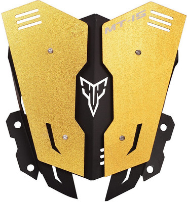 Flarevolt MT15 Metal Visor MT15 Windscreen Wind Deflector Short Visor Made with mild Steel Bike Headlight Visor