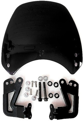G Torq Windshield Black OE Type For Royal Enfield Hunter 350 Bike Headlight Visor