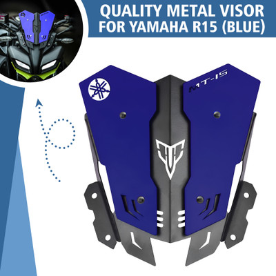 ASRYD Racing DB Visor for Premium Yamaha MT-15 Visor Blue Good Quality Bike Headlight Visor