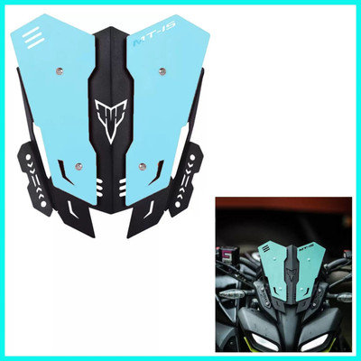 ZYO Heavy Quality Metal Visor for Yamaha MT15 Bike Headlight Visor