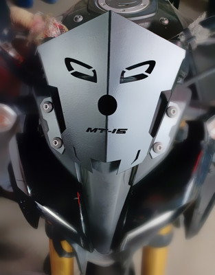 SGTB Bike MT 15 Visor Steel Windshield Bike Headlight Visor