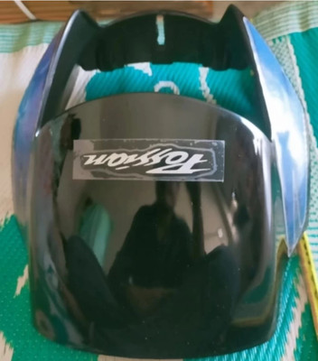 PARASNATH Passion plus black blue visor Bike Headlight Visor