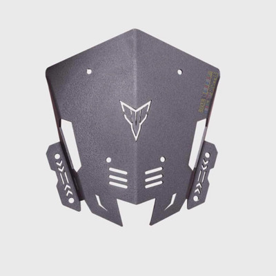 BIKER SHOPPEE YAMAHA MT 15 METAL VISOR AERODYNAMICALLY DESIGNED WINDSHILD FOR MT 15 Bike Headlight Visor