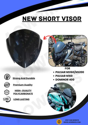 W 4 A Traders XTREME BIKERS DOMINOR VISOR Bike Headlight Visor