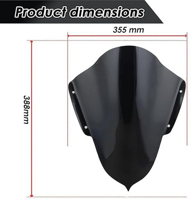 MODAROCK RV-04 Windshield Visor for R15 Bike Headlight Visor