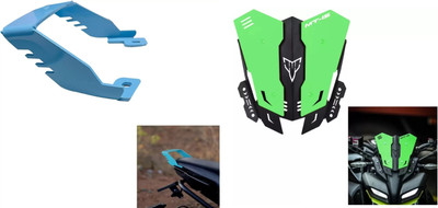 acube mart mt15 CNC double color visor black light green with Grab Rail For MT 15 blue Bike Headlight Visor