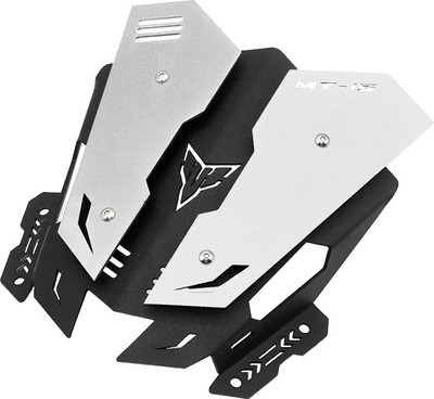 SGTB Steel Visor Wind Deflector For Bike MT 15 White Bike Headlight Visor