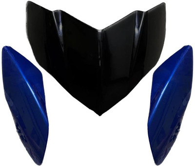 tawarentreprise Front headlight visor for pulsar 135-sport blue Bike Headlight Visor