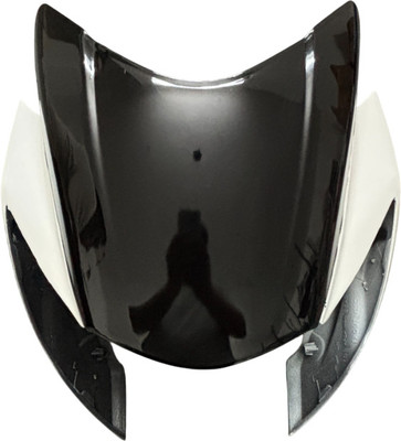 plutoauto HeadLight Visor Compatible With Apache RTR 160/180 White Bike Headlight Visor