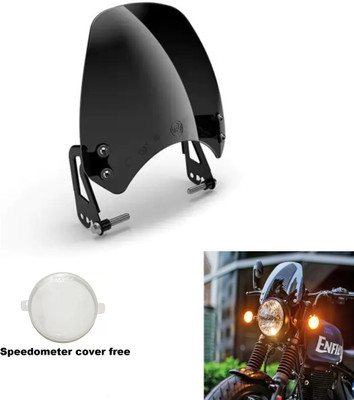 GRILLO Windshield Visor Kit for HUNTER 350 ROYAL Enfield Bike Headlight Visor Bike Headlight Visor