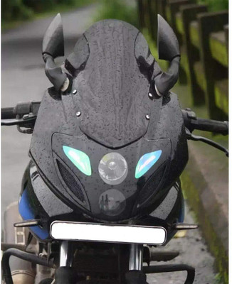 ATIJAHAT TRADERS PULSAR 220 WINDSHIELD GLOSSY LOOK Bike Headlight Visor