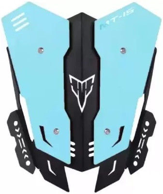 AXWee YAMAHA MT 15 METAL VISOR SKY BLUE AERODYNAMICALLY DESIGNED WINDSHILD Bike Headlight Visor
