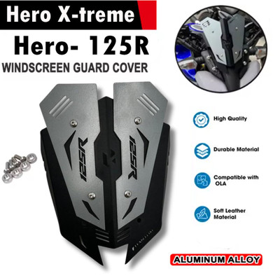 SHOWRIDE Xtreme 125R Visor _2 Metal Windshield for Xtreme 125R Bike Headlight Visor