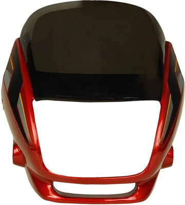 plutoauto front cowl compatible with Super Splendor Red with Black Sticker Bike Headlight Visor