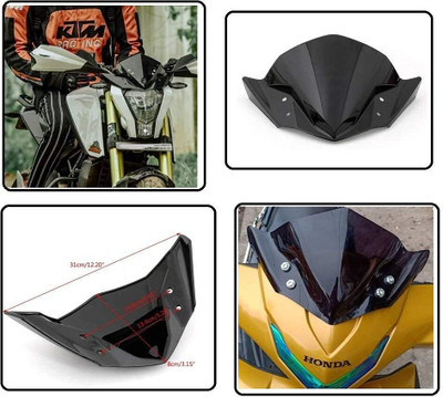 FAVOURITE RIDERS Ns small visor Bike Headlight Visor